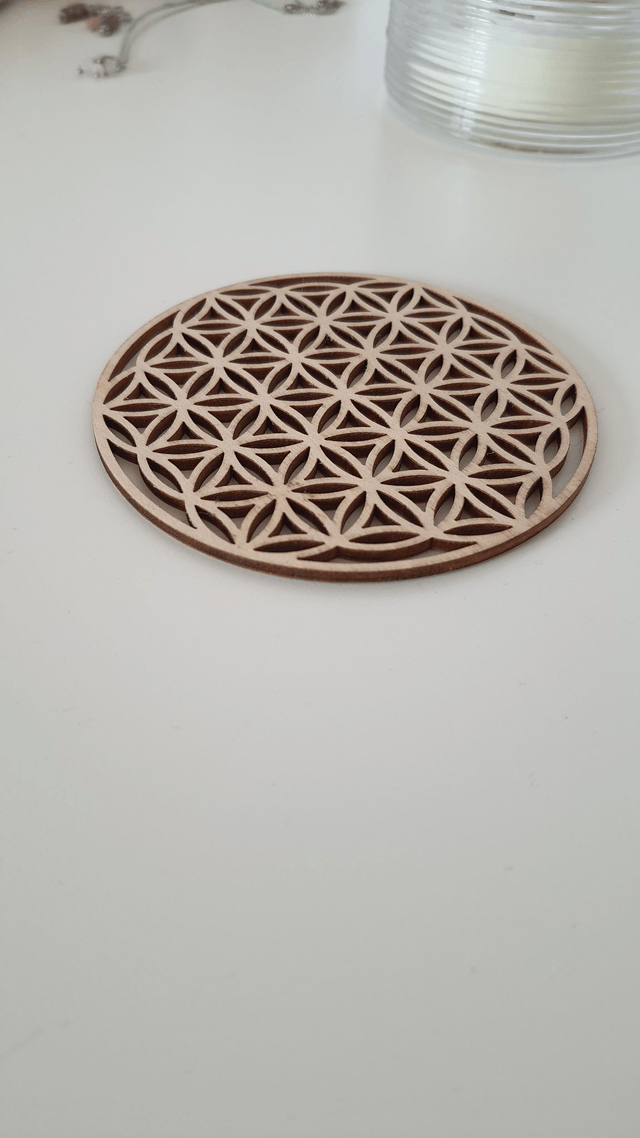 Plaque de recharge fleure de vie 10cm