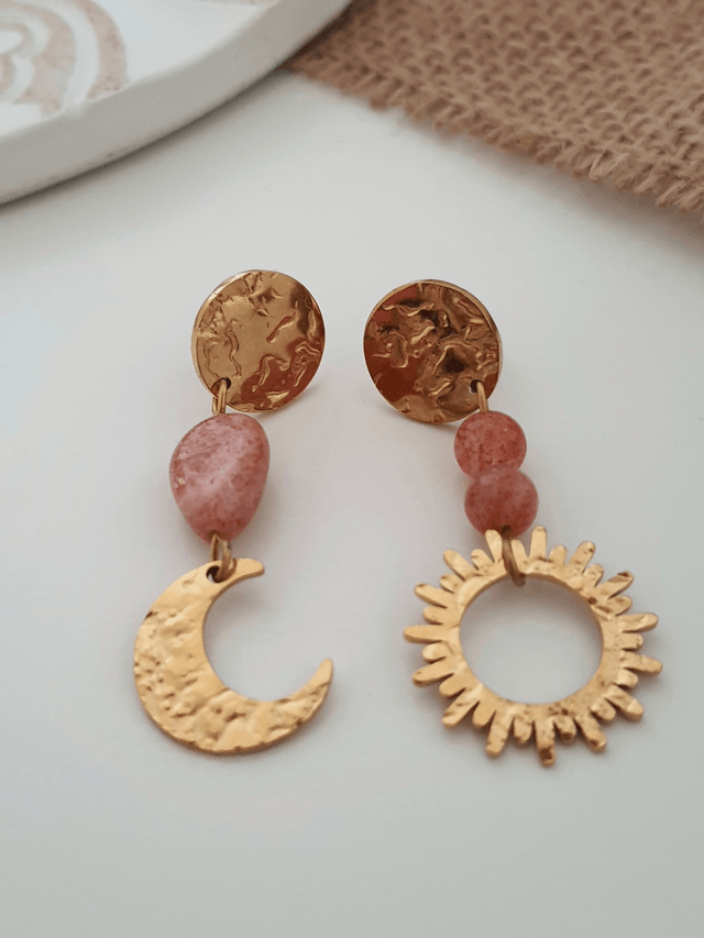 Boucles d'oreilles Pierre de soleil - Eclipse