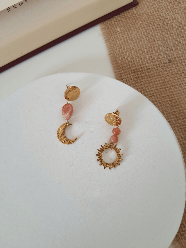 Boucles d'oreilles Pierre de soleil - Eclipse