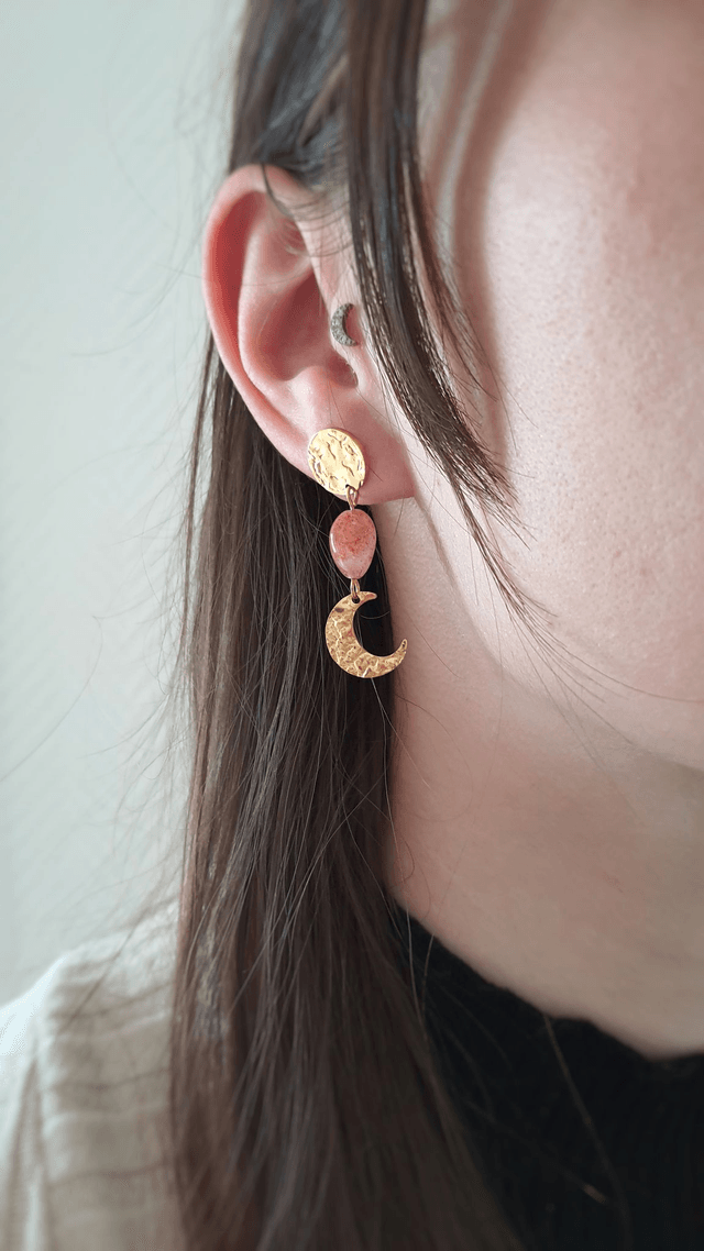 Boucles d'oreilles Pierre de soleil - Eclipse