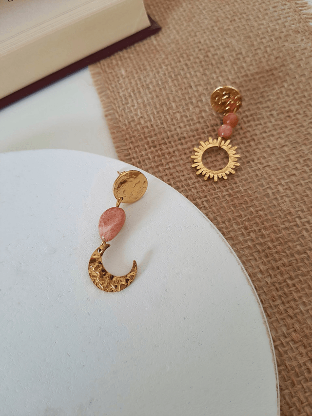 Boucles d'oreilles Pierre de soleil - Eclipse