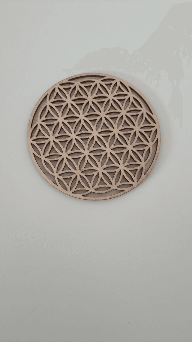 Plaque de recharge fleure de vie 10cm